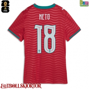 Portugal Pedro Neto #18 Hemmatröja Dam VM 2026 Kortärmad